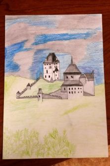 Anička Lapačová - hrad Karlštejn