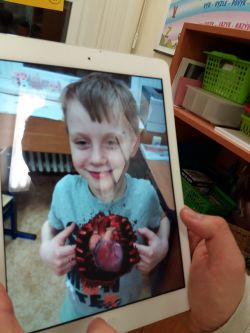 Ipad ukazuje mé srdce
